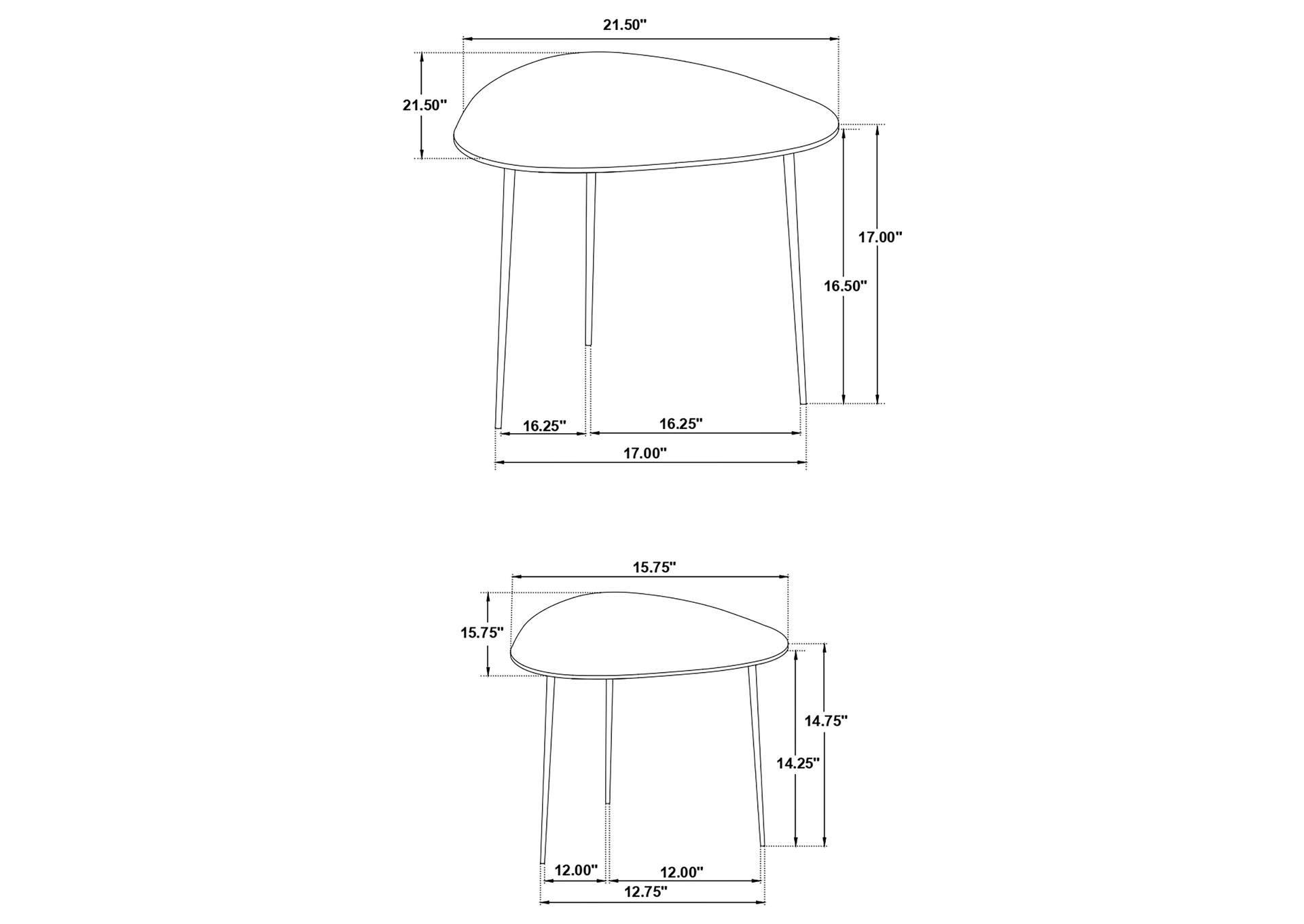 NESTING TABLE,Coaster Furniture