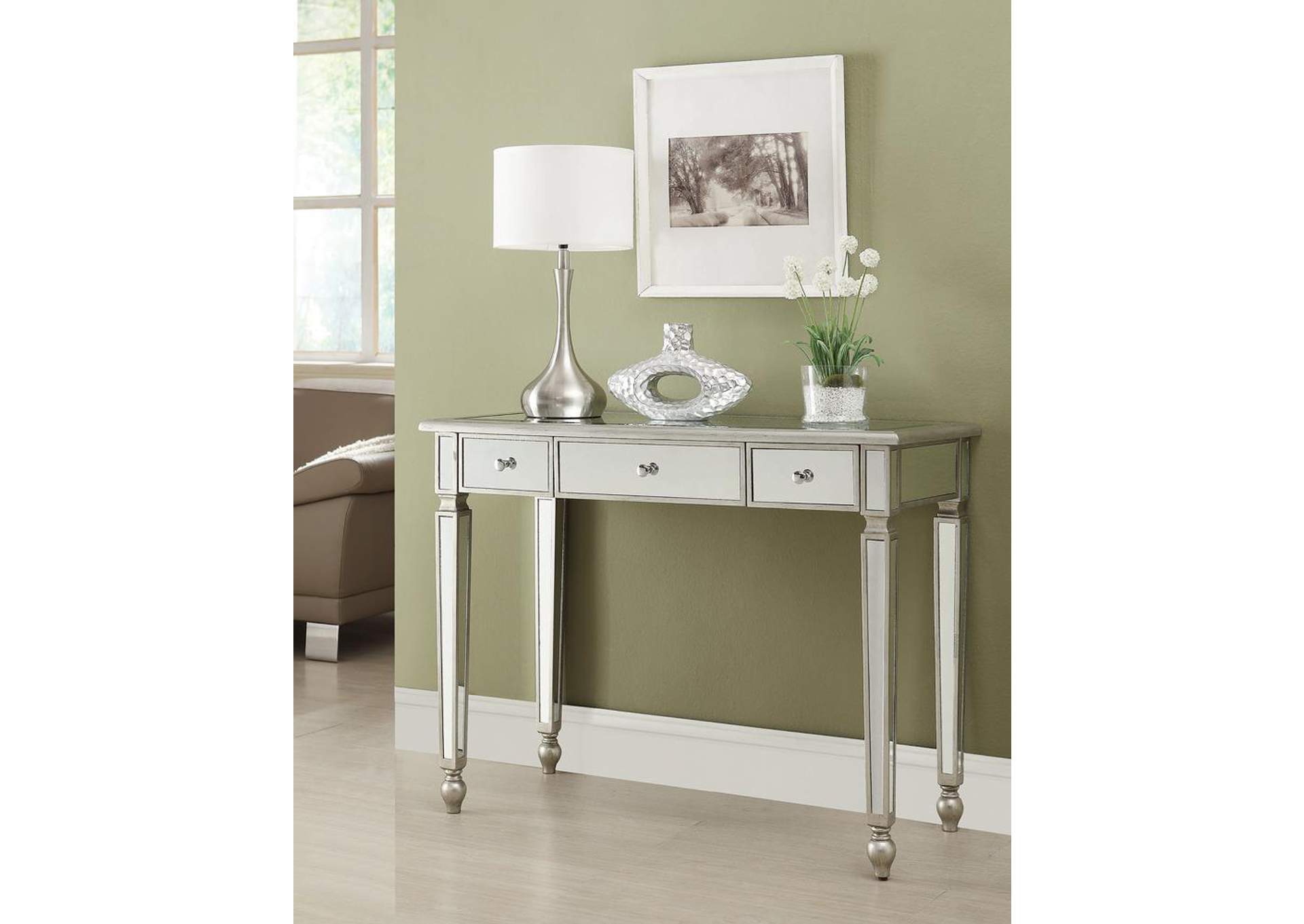 Antique Silver Console Table,ABF Coaster Furniture