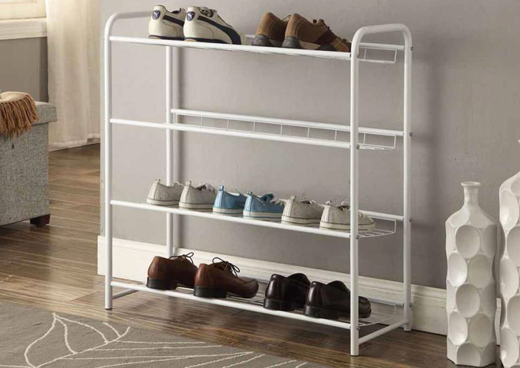 White Shoe Rack,ABF Coaster Furniture