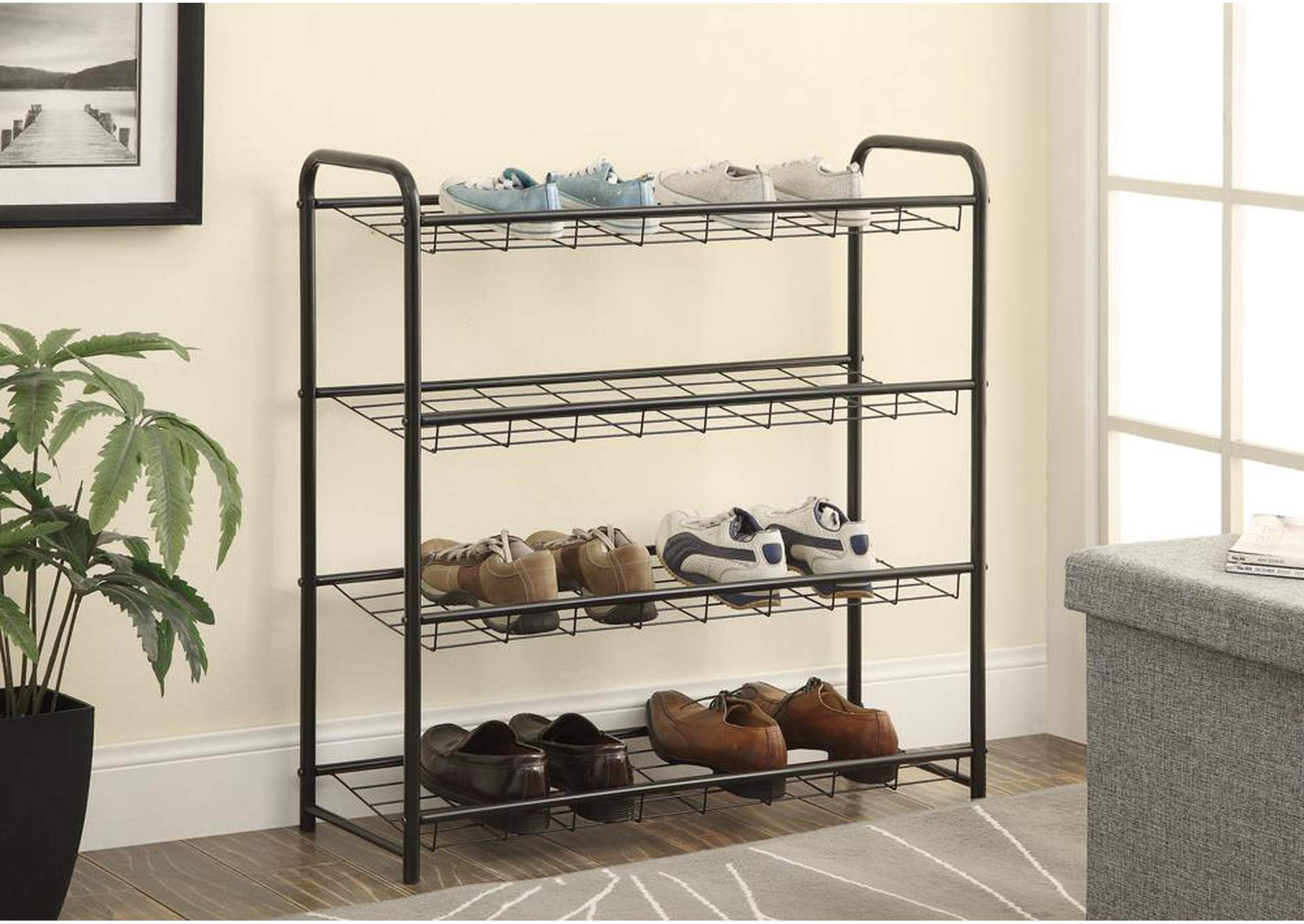 Black Shoe Rack,ABF Coaster Furniture