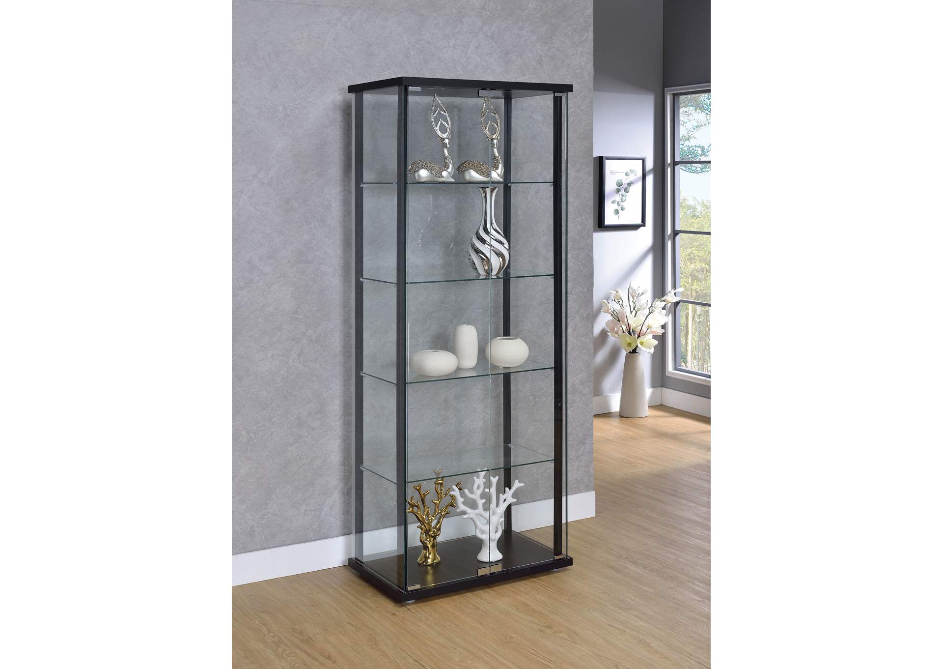 Black Curio Cabinet,ABF Coaster Furniture