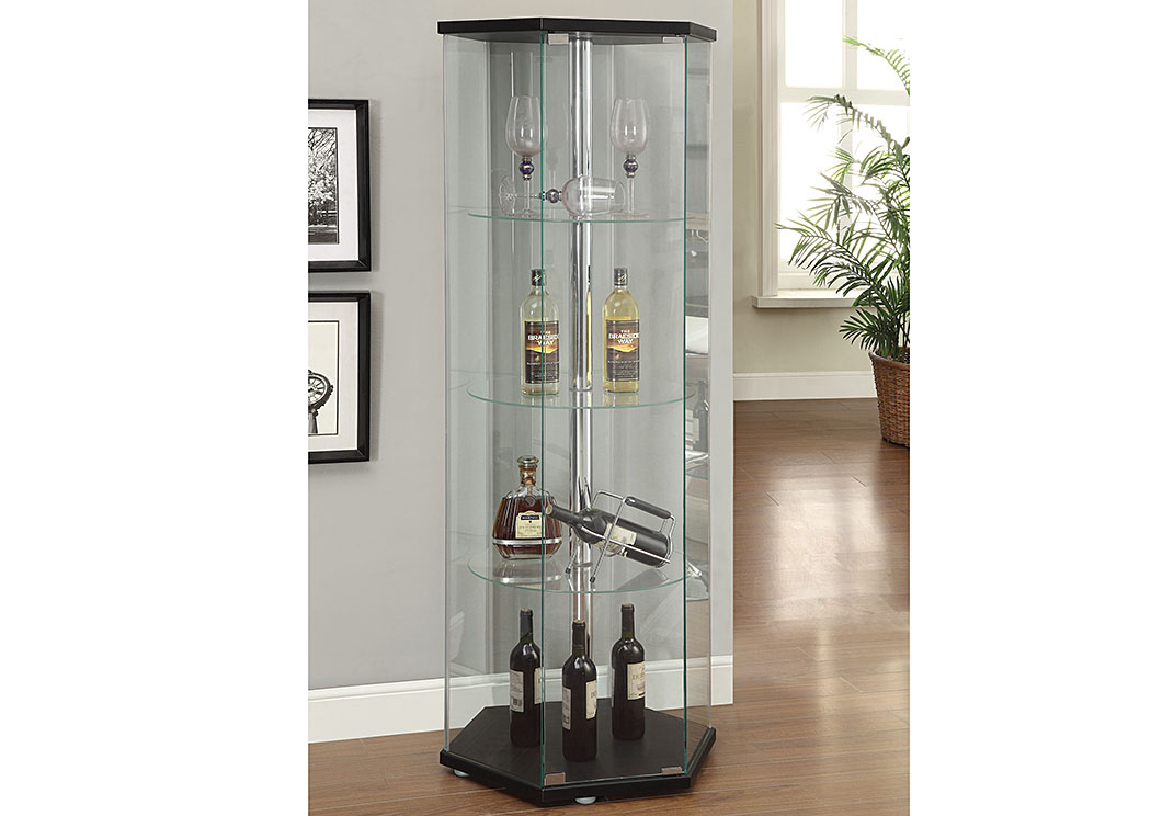 Black Curio Cabinet,ABF Coaster Furniture