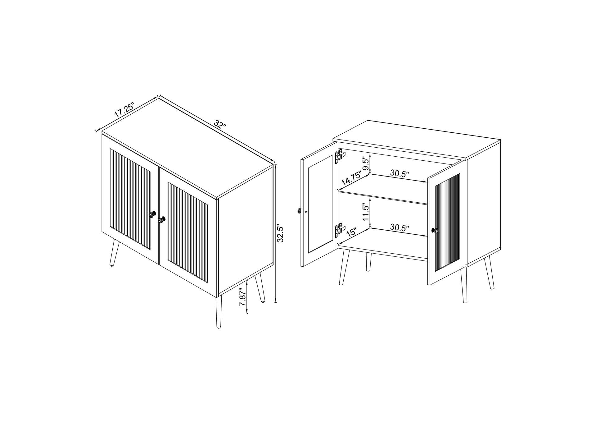 ACCENT CABINET,Coaster Furniture