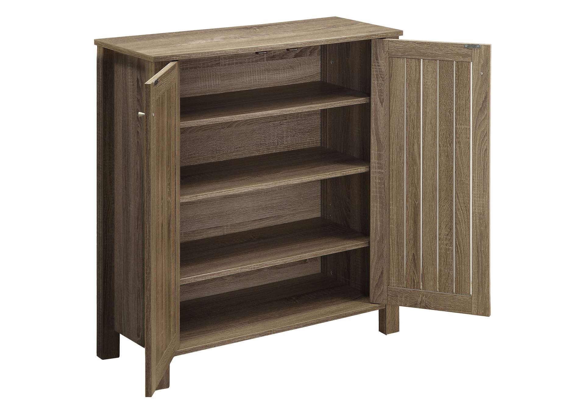 Marisa 4-shelf Shoe Cabinet Dark Taupe,Coaster Furniture