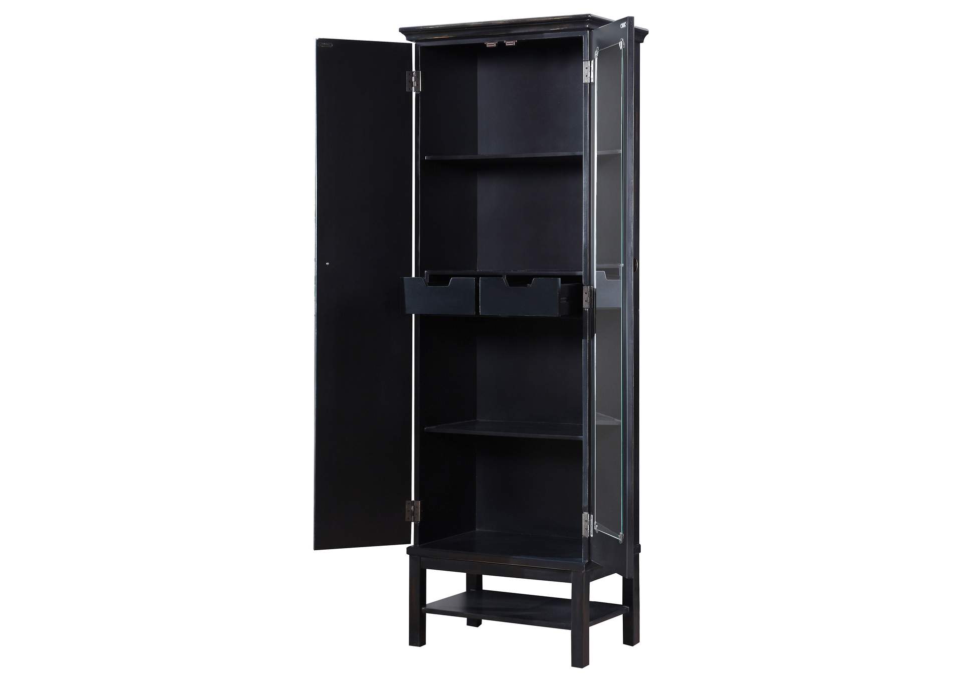 Lovegood 2-door Accent Cabinet Rich Brown and Black,Coaster Furniture