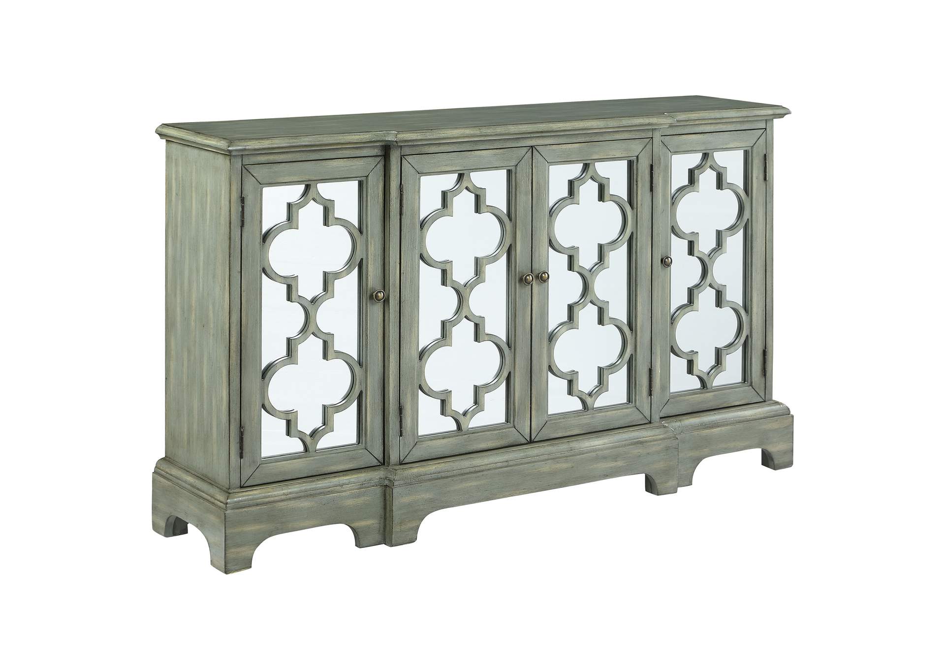 Erigeron 4-door Accent Cabinet Grey,Coaster Furniture