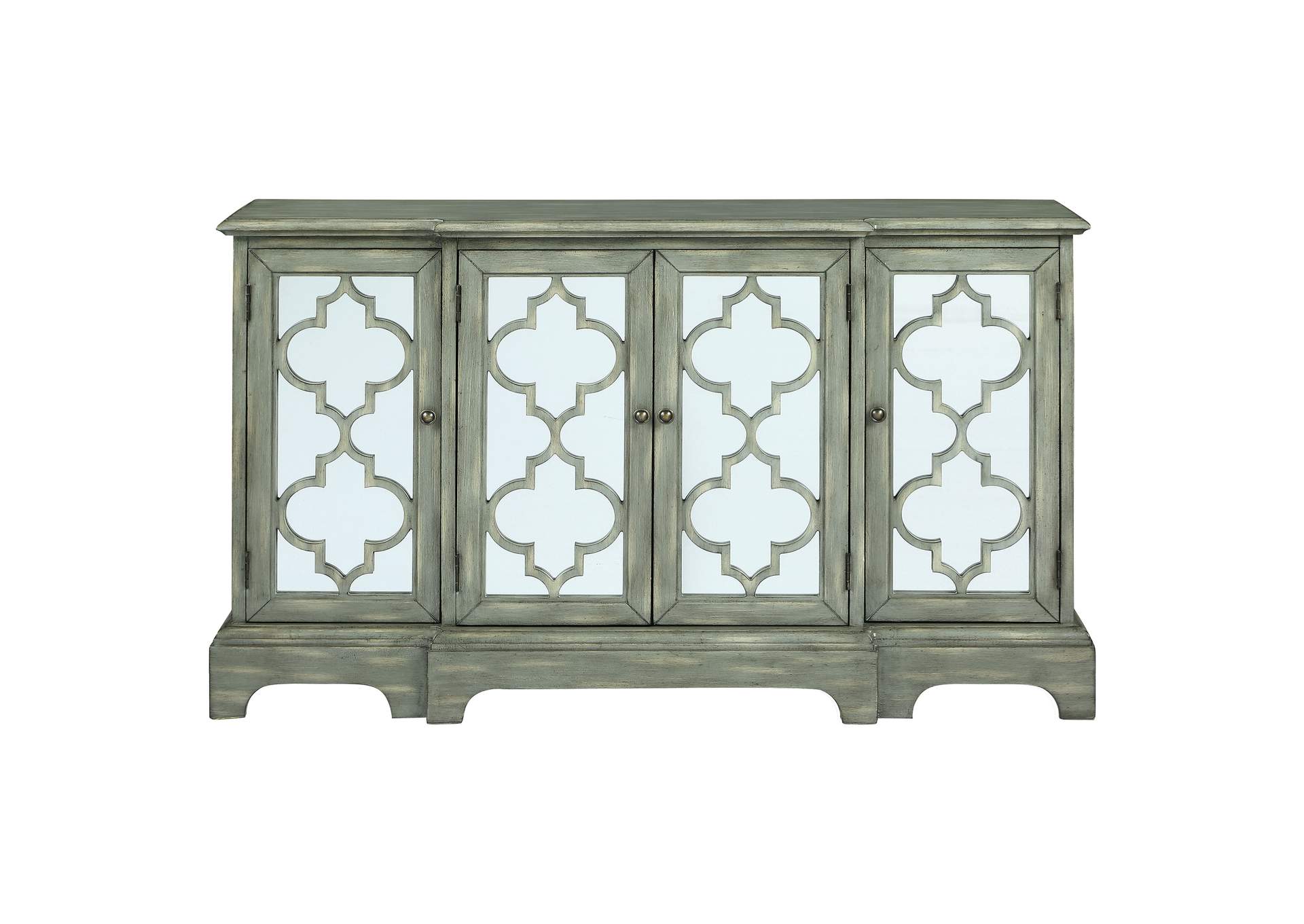 Erigeron 4-door Accent Cabinet Grey,Coaster Furniture