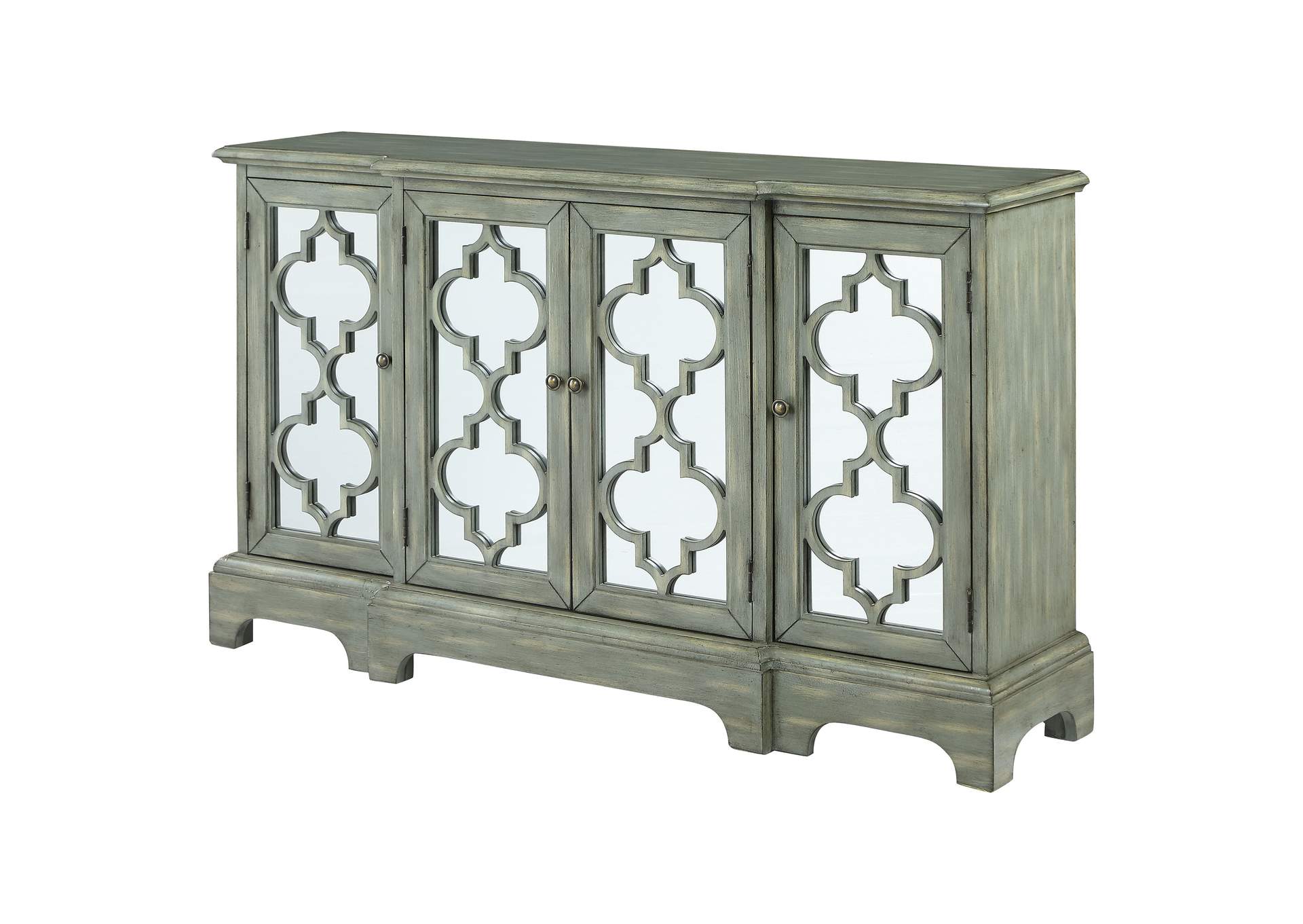 Erigeron 4-door Accent Cabinet Grey,Coaster Furniture