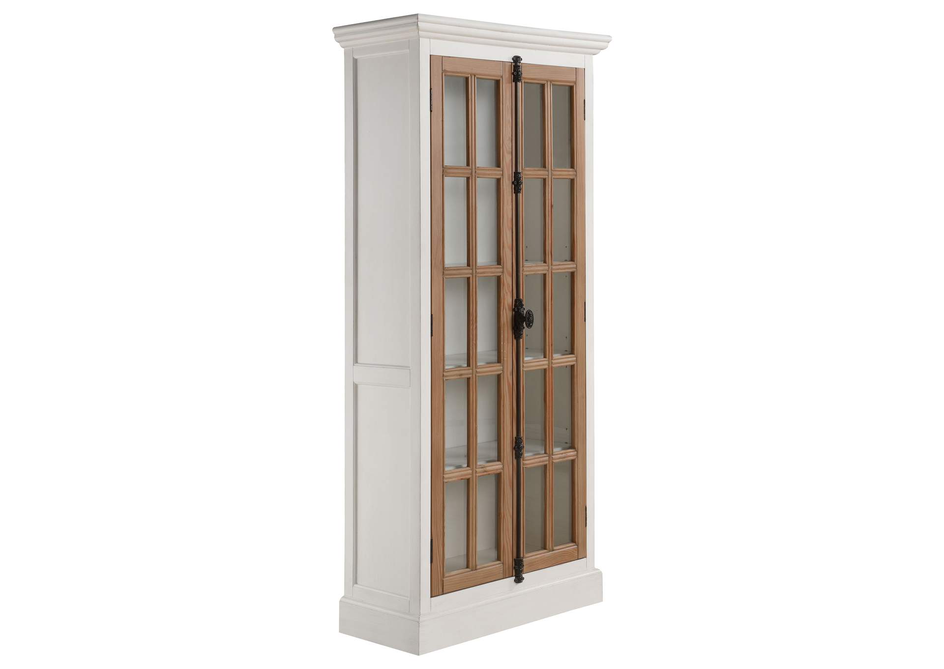 Tammi 2-door Tall Cabinet Antique White and Brown,Coaster Furniture