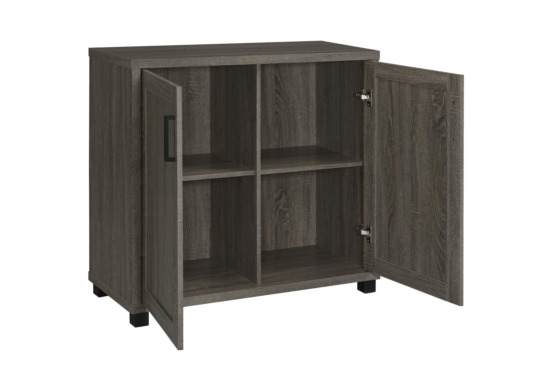 Filch Wooden 2-door Accent Cabinet Weathered Grey,Coaster Furniture