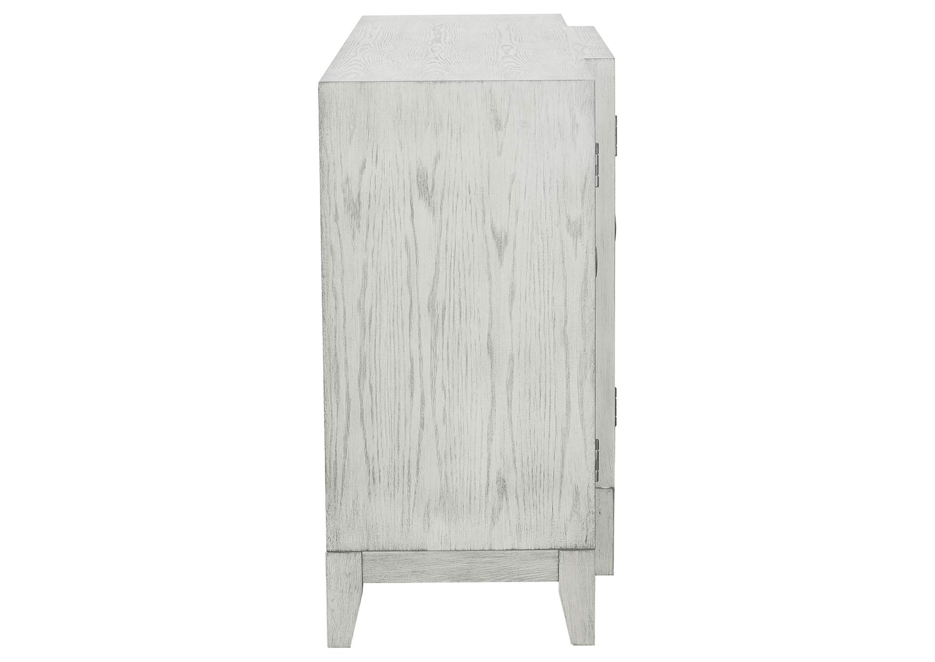 McKellen 4-door Accent Cabinet Antique White,Coaster Furniture