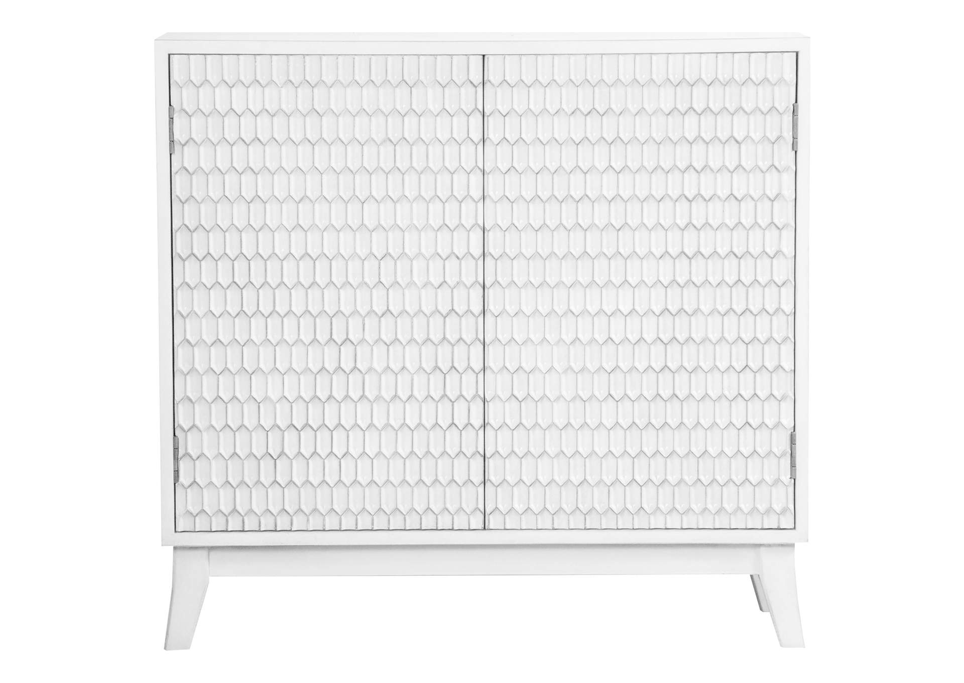 Gambon Rectangular 2-door Accent Cabinet White,Coaster Furniture