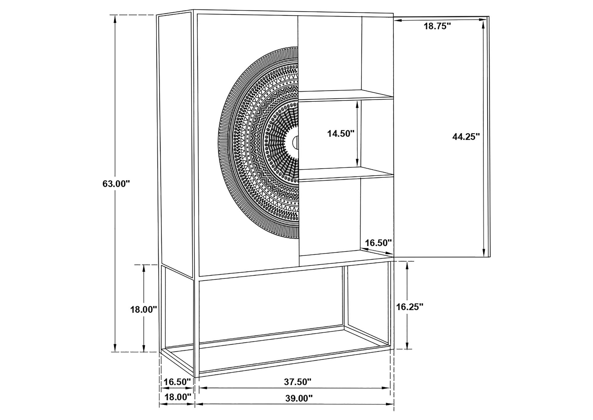 ACCENT CABINET,Coaster Furniture