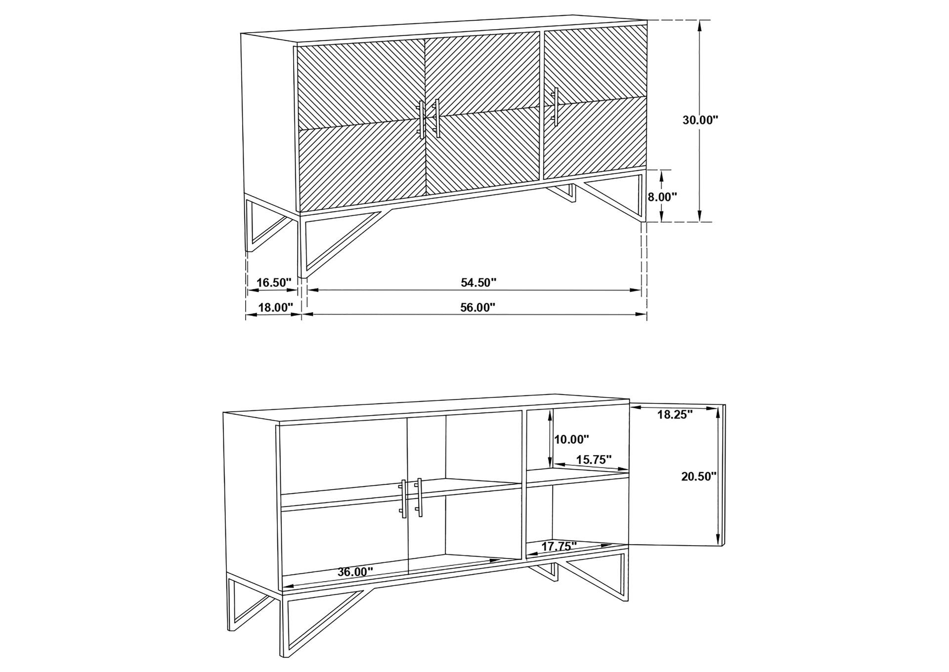 ACCENT CABINET,Coaster Furniture