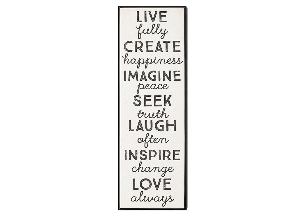 Motto Wall Art,ABF Coaster Furniture