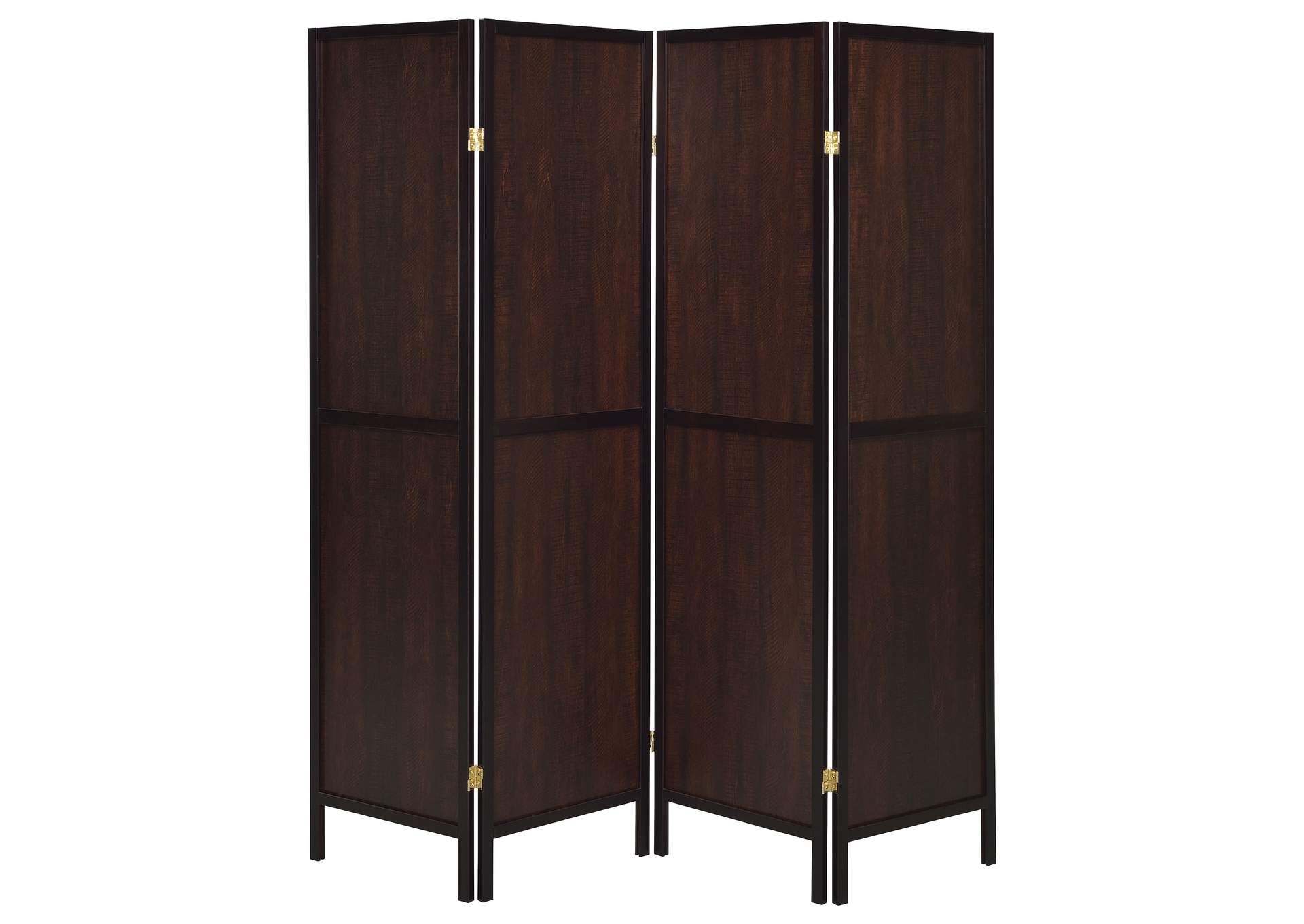 Deepika 4-panel Folding Screen Tobacco and Cappuccino,Coaster Furniture