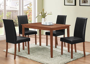 Image for Natural Walnut 5 Piece Dining Set