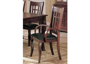 Image for Newhouse Black & Cherry Arm Chair (Set of 2)