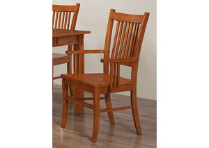 Image for Light Oak Arm Chair (Set of 2)
