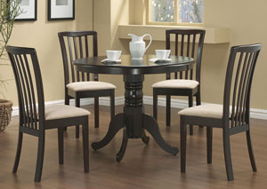Image for Table w/ 4 Beige & Cappuccino Chairs