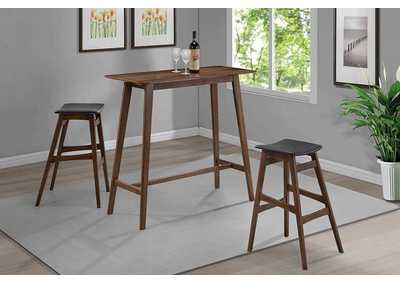 Image for Natural Walnut Barstool (Set of 2)