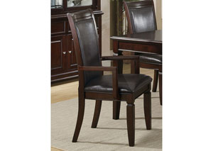 Image for Ramona Walnut Arm Chair (Set of 2)