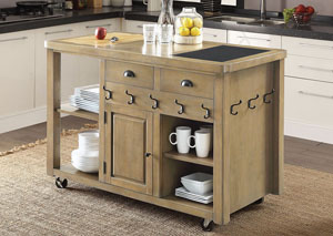 Image for Weathered Natural Kitchen Island