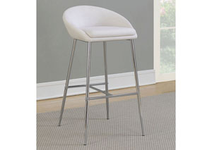 Image for White Bar Height Stool (Set of 2)