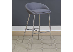 Image for Grey Bar Height Stool (Set of 2)