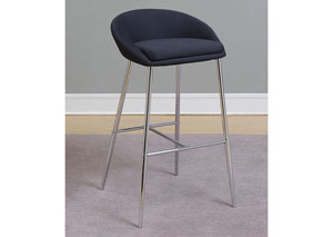 Image for Black Bar Height Stool (Set of 2)