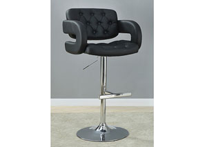 Image for Black & Chrome 29in Height Stool