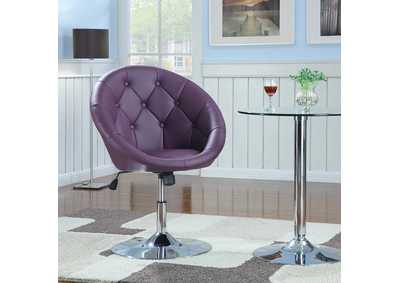 Image for Pink/ Purple & Chrome Swivel Chair