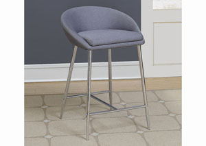 Grey Counter Height Stool (Set of 2)