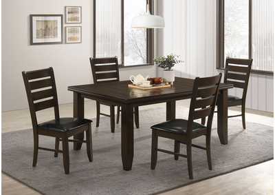 Image for Dalila Dining Room Set Cappuccino and Black