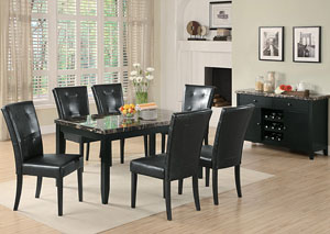 Image for Anisa Black Dining Table w/ 6 Side Chairs