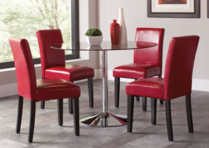 Image for Red Side Chair (Set of 2)