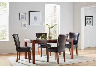 Image for Nessa Brown & Brown Side Chair (Set of 2)