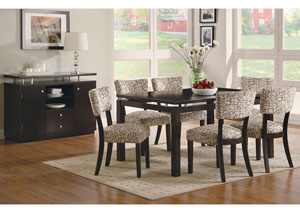 Image for Libby Cappuccino Dining Table w/ 6 Side Chairs