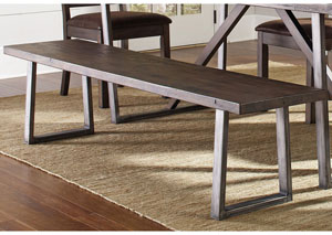 Image for Genoa Wire Brushed Cocoa/ Black Bench