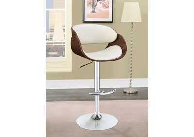 Image for Dana Adjustable Bar Stool Ecru and Chrome