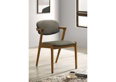 Image for Malone Dining Side Chairs Grey and Dark Walnut (Set of 2)