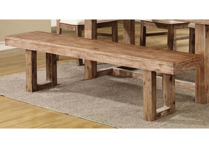 Image for Wire Brushed Nutmeg Bench