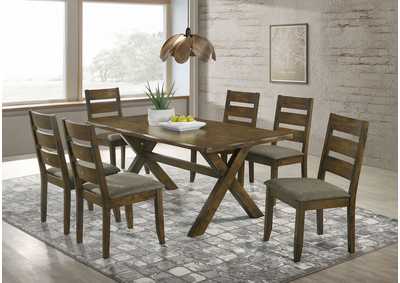 Image for Alston 7-piece Rectangular Dining Set Knotty Nutmeg and Grey