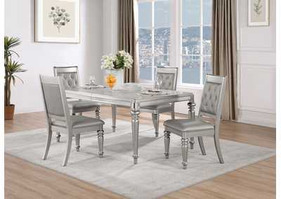 Image for Danette Dining Room Set Metallic Platinum