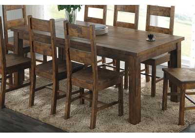 Image for Coleman Rectangular Dining Table Rustic Golden Brown