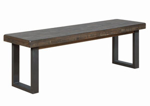 Image for Wire Brushed Mineral Dining Bench