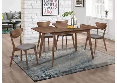 Image for Alfredo Dining Room Set Natural Walnut and Grey