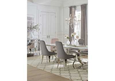 Image for Antoine Upholstered Demi Arm Dining Chairs (Set of 2)