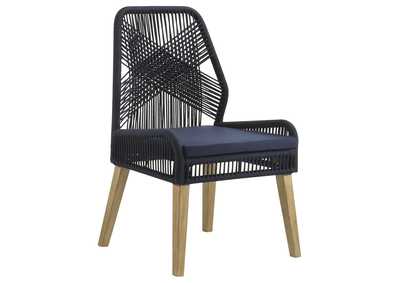 Image for Nakia Woven Rope Dining Chairs Dark Navy (Set of 2)