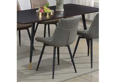 Image for Brassie Upholstered Side Chairs Grey (Set of 2)